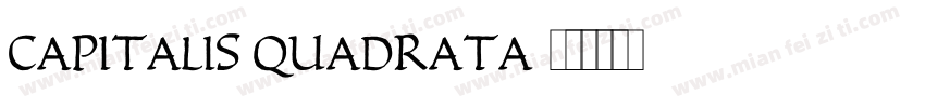 capitalis quadrata字体转换